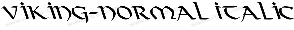 Viking-Normal Italic字体转换